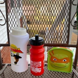 Kid's Water Bottle & Sandwich Holder Bundle (3)